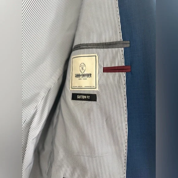 Todd Snyder Sutton Fit Navy Suit Jacket